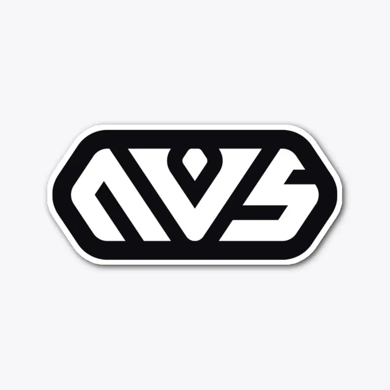 Black and White NVS Sticker